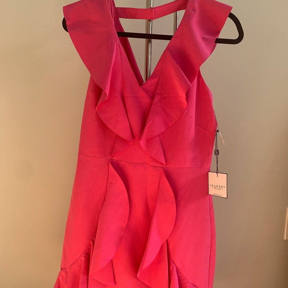 Laundry A-Line Ruffle Dress NWT